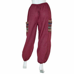 Thai Weave Pocket Ali Baba Trousers
