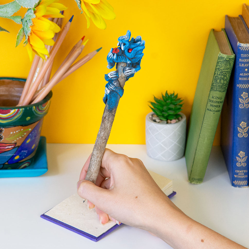 Sawdust Dragon Pencil-Siesta Crafts