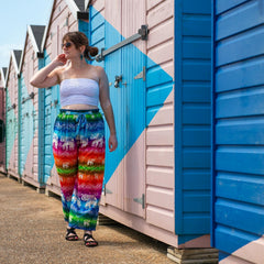 High Rise Rainbow Elephant Trousers-Siesta Crafts