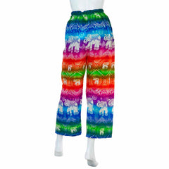 High Rise Rainbow Elephant Trousers-Siesta Crafts