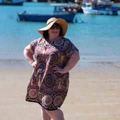 Thai Rose Shift Dress-Siesta Crafts