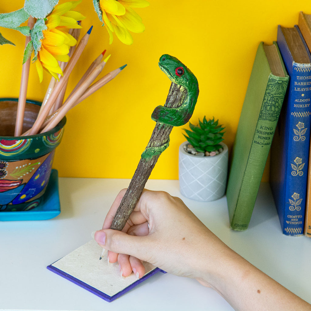 Snake Sawdust Pencil-Siesta Crafts