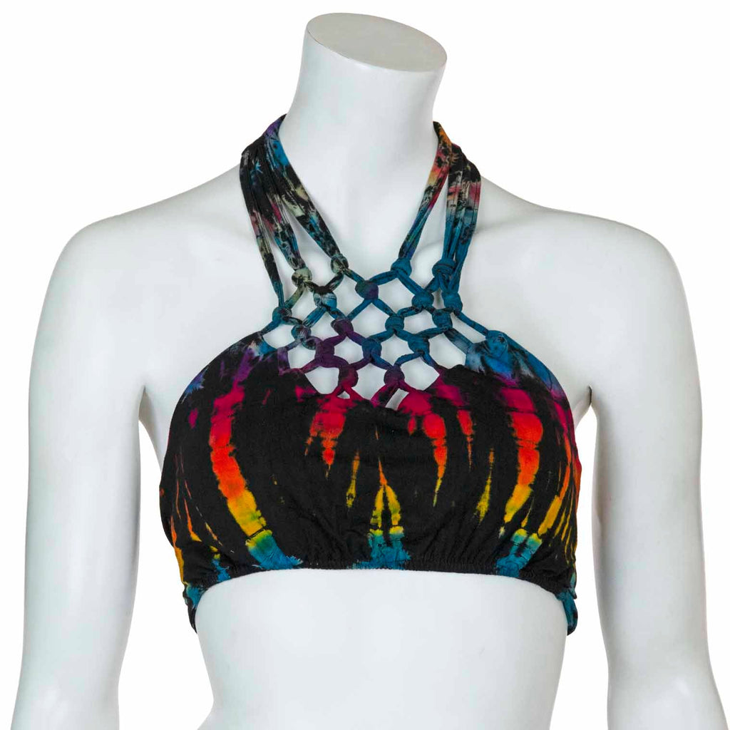 Knotted Jersey Tie Dye Triangle Top-Siesta Crafts