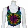 Corset Back Jersey Tie Dye Top-Siesta Crafts