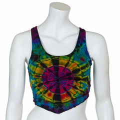 Corset Back Jersey Tie Dye Top-Siesta Crafts