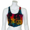 Corset Back Jersey Tie Dye Top-Siesta Crafts