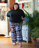 Drawstring Cat Print Trousers-Siesta Crafts
