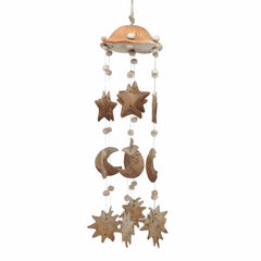 Moon and Star Ceramic Windchime-Siesta Crafts