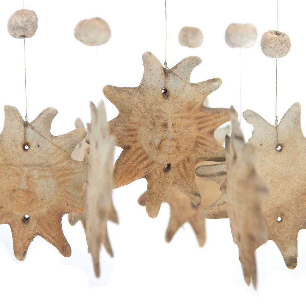 Moon and Star Ceramic Windchime-Siesta Crafts