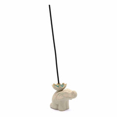 Kneeling Elephant Incense Holder-Siesta Crafts