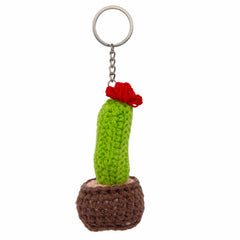 Cactus Crochet Keyring - Large-Siesta Crafts