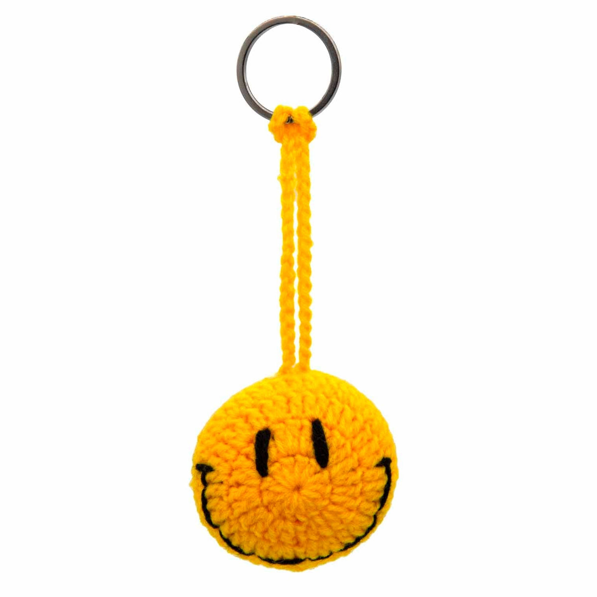 Smiley Face Crochet Keyring – Siesta Crafts
