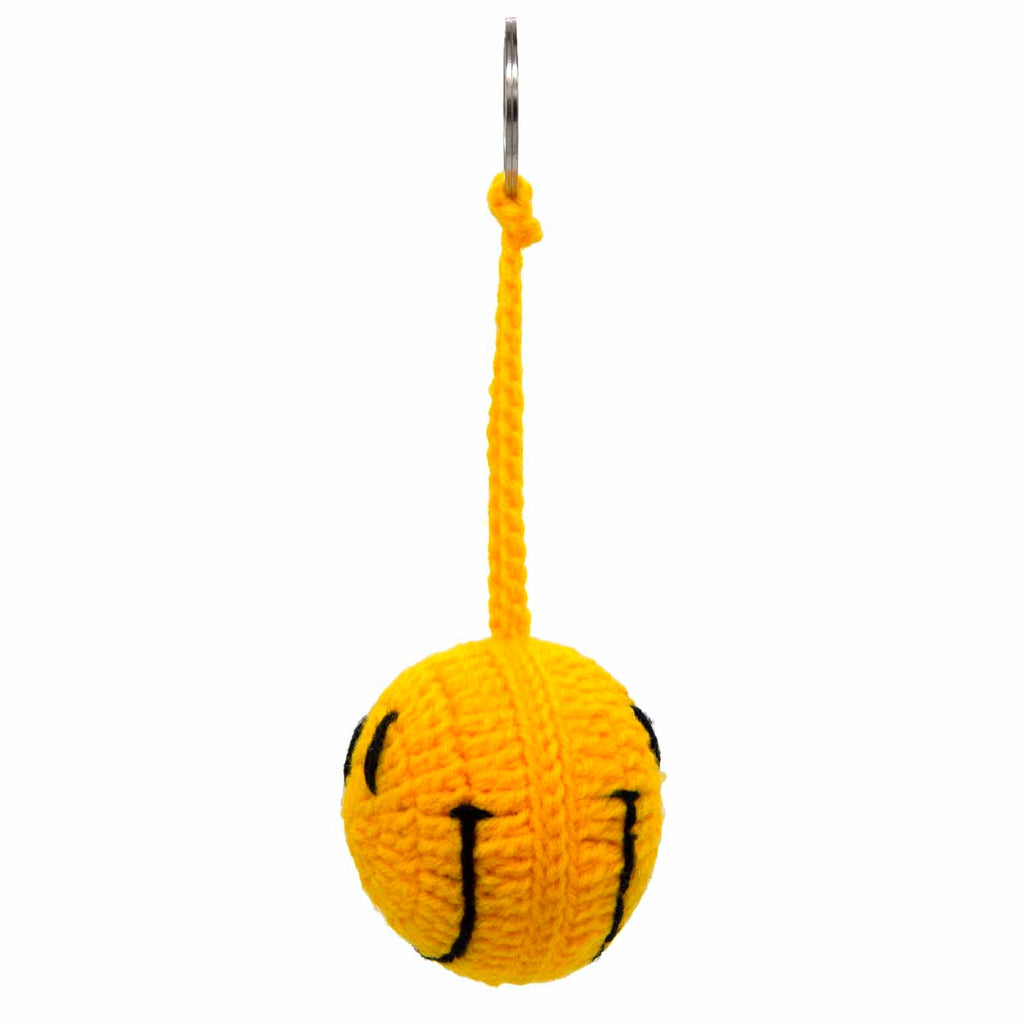 Smiley Face Crochet Keyring-Siesta Crafts