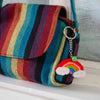 Rainbow Crochet Keyring-Siesta Crafts