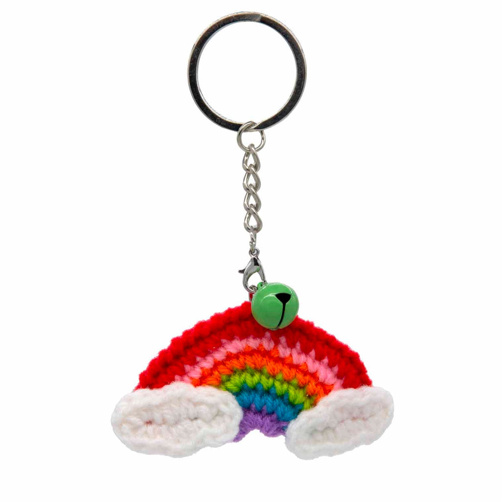 Rainbow Crochet Keyring-Siesta Crafts