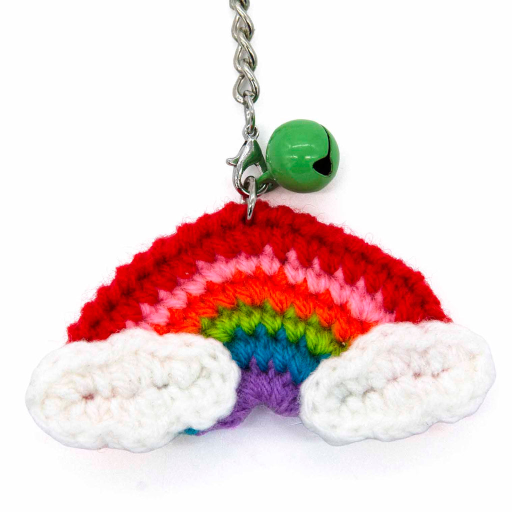 Rainbow Crochet Keyring-Siesta Crafts