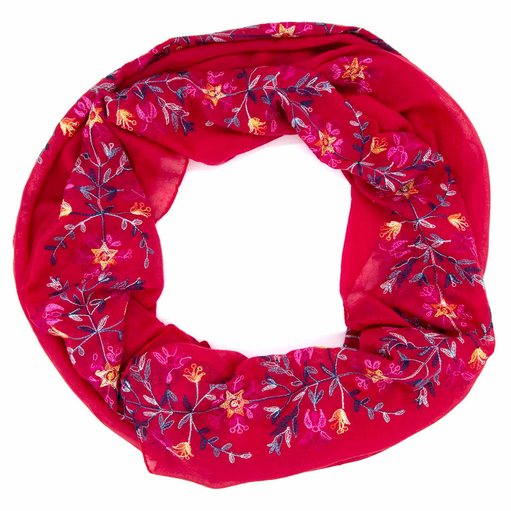 Embroidered Thai Scarf-Siesta Crafts