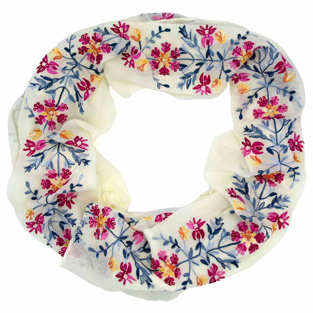 Embroidered Thai Scarf-Siesta Crafts