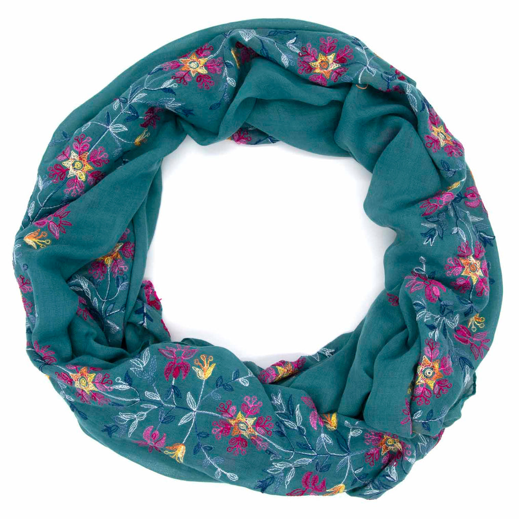 Embroidered Thai Scarf-Siesta Crafts