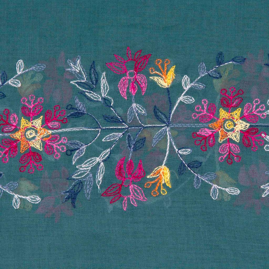 Embroidered Thai Scarf-Siesta Crafts