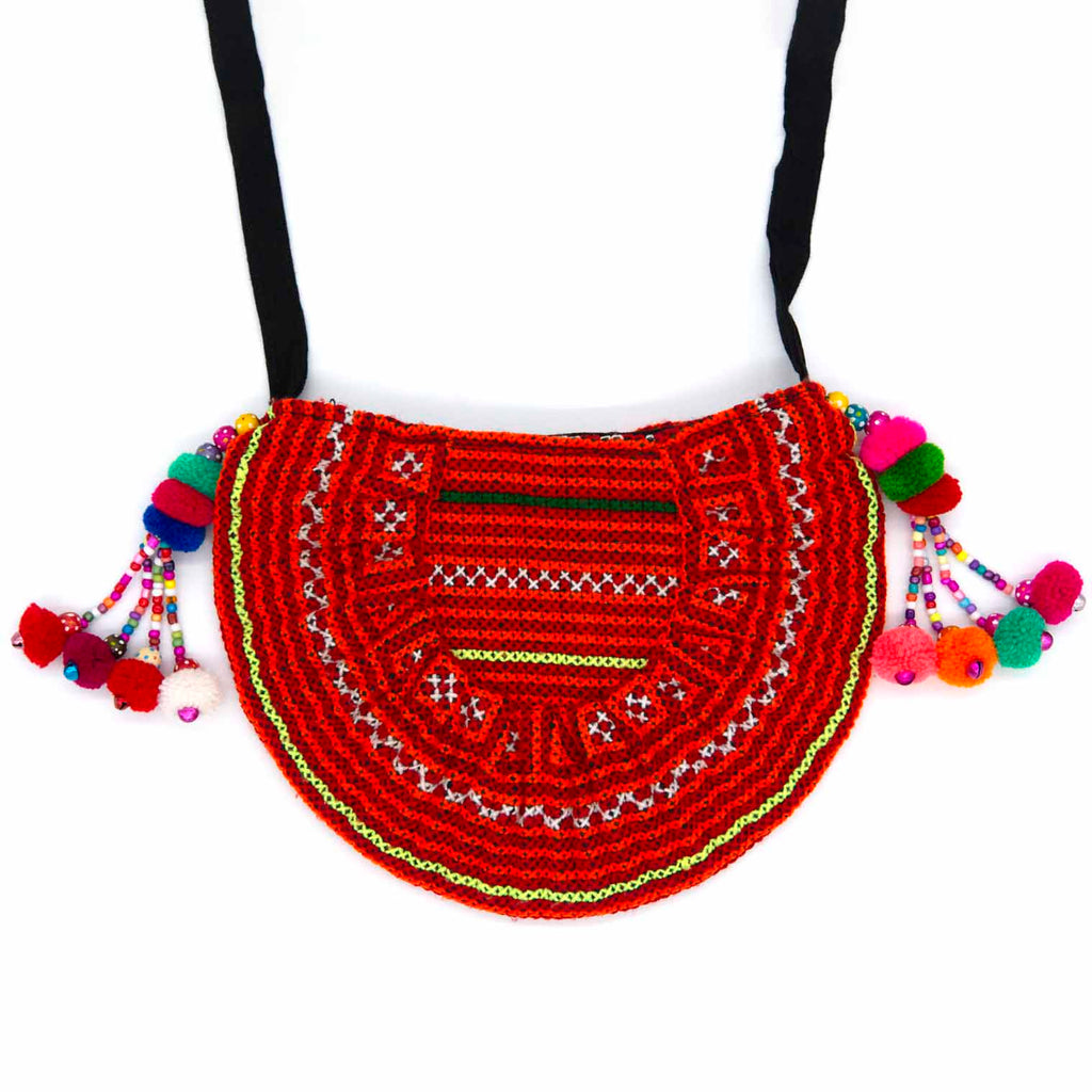 Thai Hill Tribe Crescent Bag-Siesta Crafts