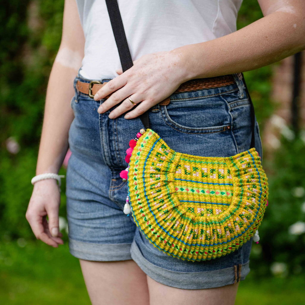 Thai Hill Tribe Crescent Bag-Siesta Crafts