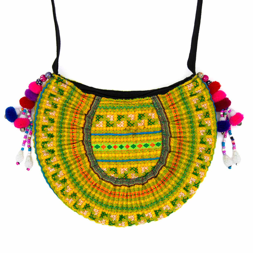 Thai Hill Tribe Crescent Bag-Siesta Crafts