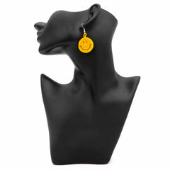 Smiley Face Crochet Earrings-Siesta Crafts