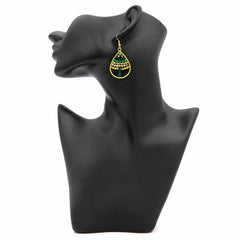 Sparkle Bead Drop Earrings-Siesta Crafts