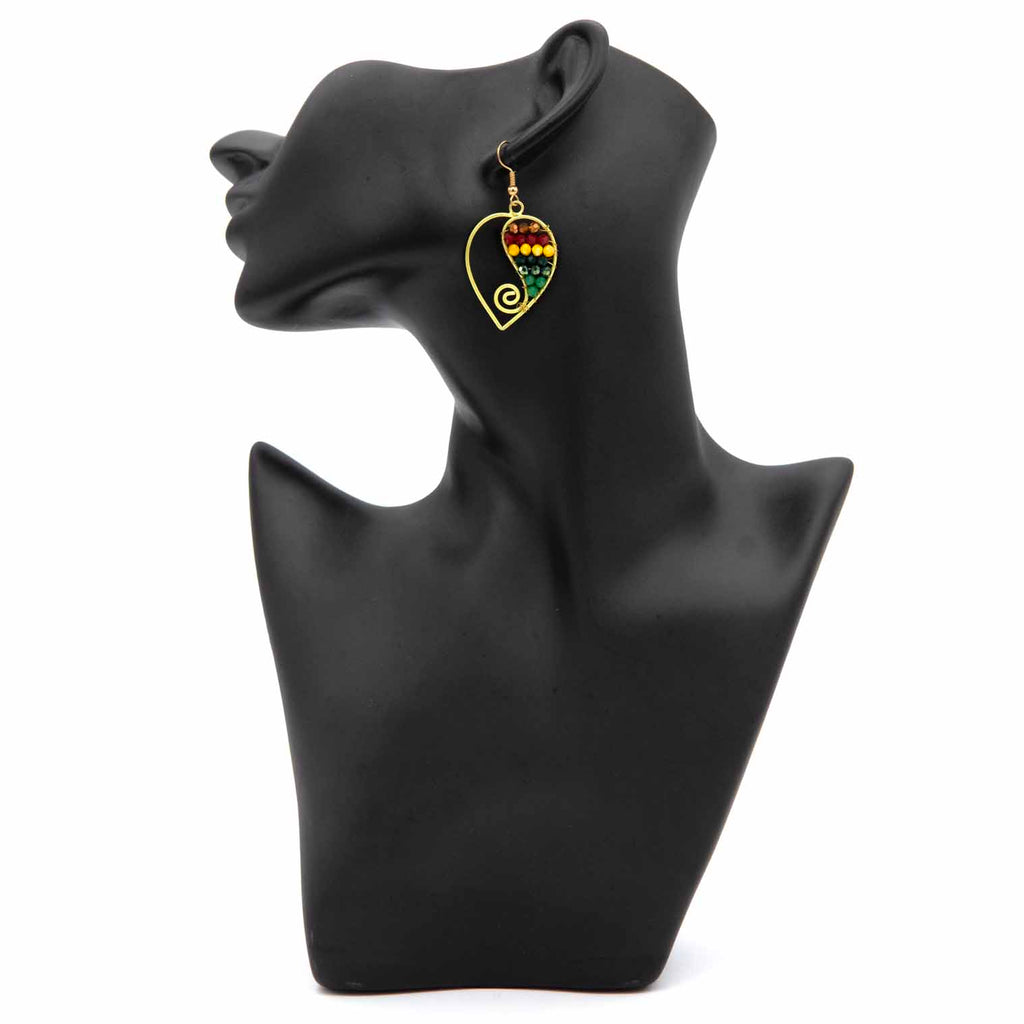 Sparkle Bead Drop Earrings-Siesta Crafts