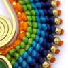 Macrame Colourful Earrings-Siesta Crafts