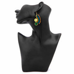 Macrame Colourful Earrings-Siesta Crafts