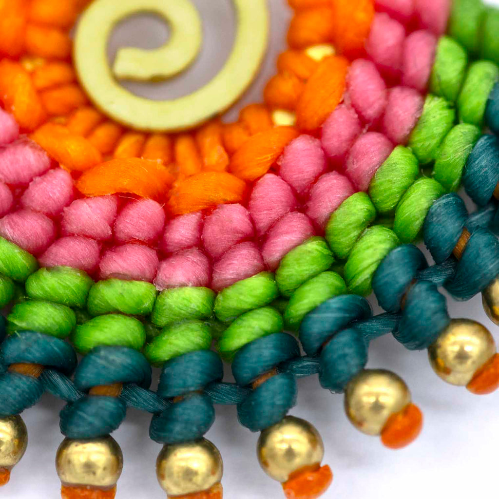 Macrame Colourful Earrings-Siesta Crafts