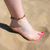 Colourful Bell and Bead Anklet-Siesta Crafts