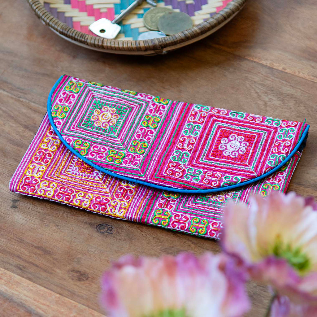 Hill Tribe Material Purse-Siesta Crafts