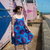 Bright and Bold Tie Dye Strappy Dress-Siesta Crafts