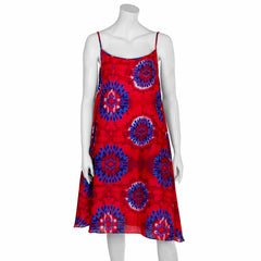 Bright and Bold Tie Dye Strappy Dress-Siesta Crafts