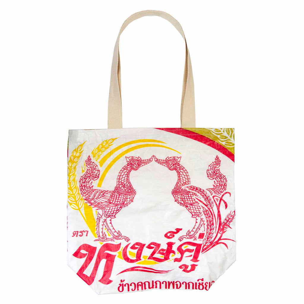 Recycled Rice Bag Tote-Siesta Crafts