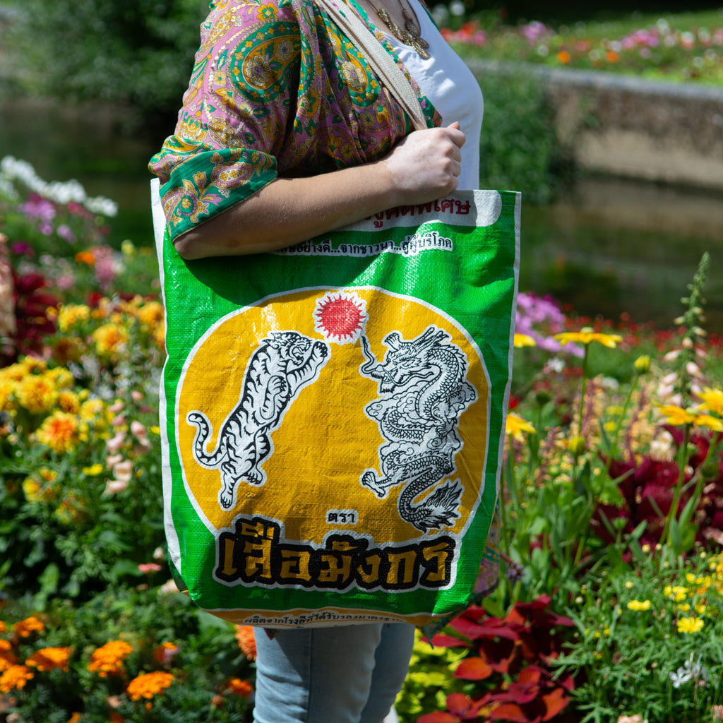 Recycled Rice Bag Large Shopper-Siesta Crafts