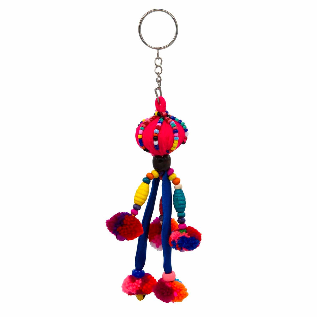 Hill Tribe Colourful Keyring-Siesta Crafts