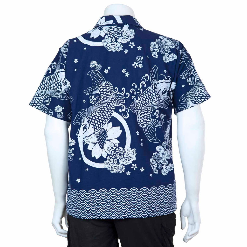 Thai Blue Shirt - Koi Boi-Siesta Crafts