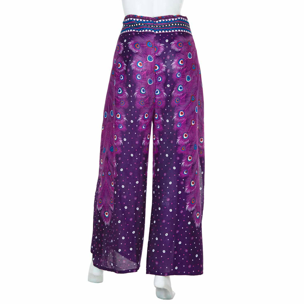 Festival Print Wrap Trousers-Siesta Crafts