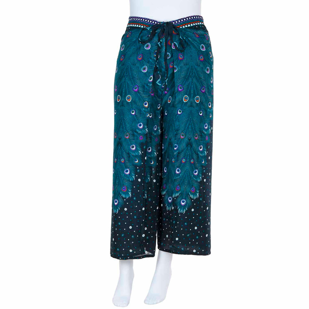 Festival Print Wrap Trousers-Siesta Crafts