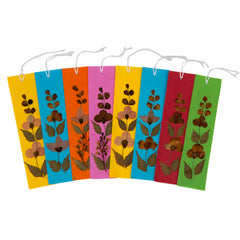 Thai Pressed Flower Bookmarks - Pack of 8-Siesta Crafts