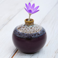 Drip Glaze Bud Vase-Siesta Crafts