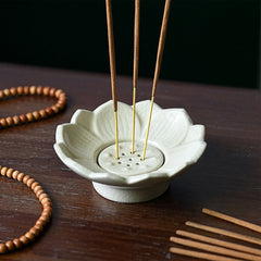 Lotus Ceramic Multi Incense Holder-Siesta Crafts