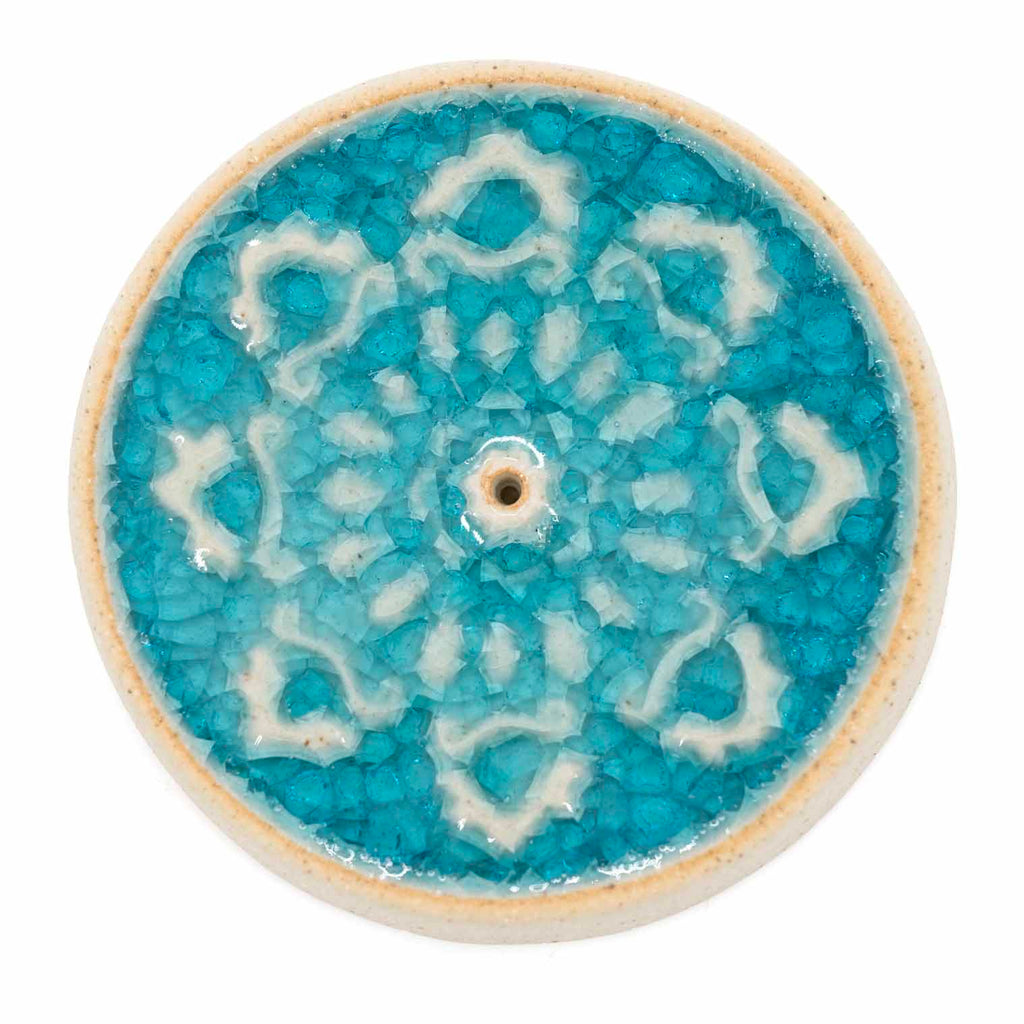 Mandala Crystal Glaze Incense Holder