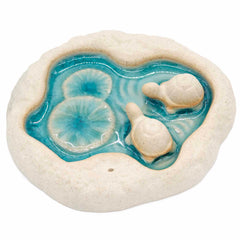 Double Turtle Lagoon Incense Holder-Siesta Crafts