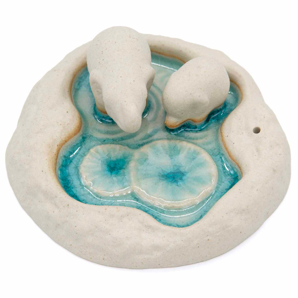 Double Elephant Lagoon Incense Holder-Siesta Crafts