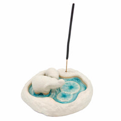 Double Elephant Lagoon Incense Holder-Siesta Crafts